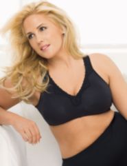 Serenada&reg; lace trim soft cup bra